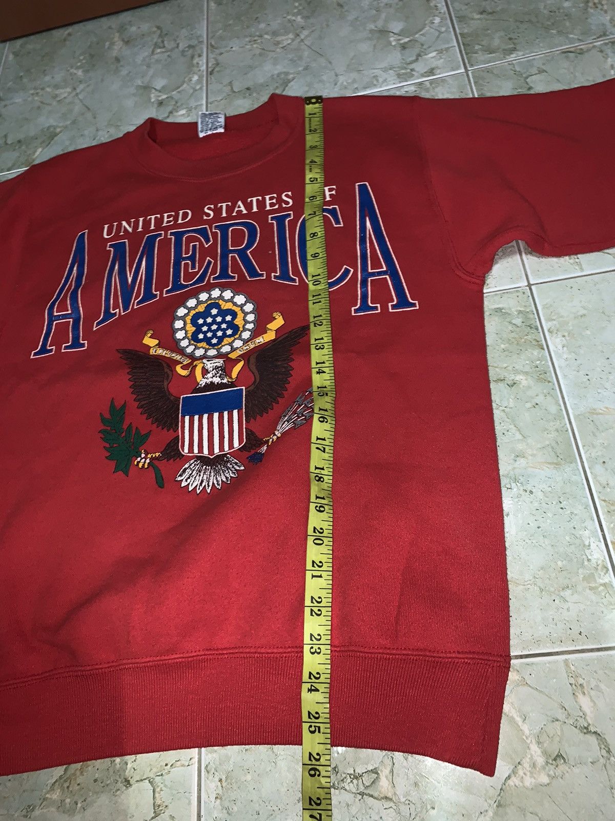 Vintage Vintage UNITED STATES OF AMERICA pullover sweatshirt 90’s Size US M / EU 48-50 / 2 - 11 Thumbnail