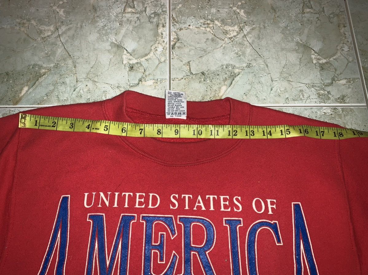 Vintage Vintage UNITED STATES OF AMERICA pullover sweatshirt 90’s Size US M / EU 48-50 / 2 - 12 Thumbnail