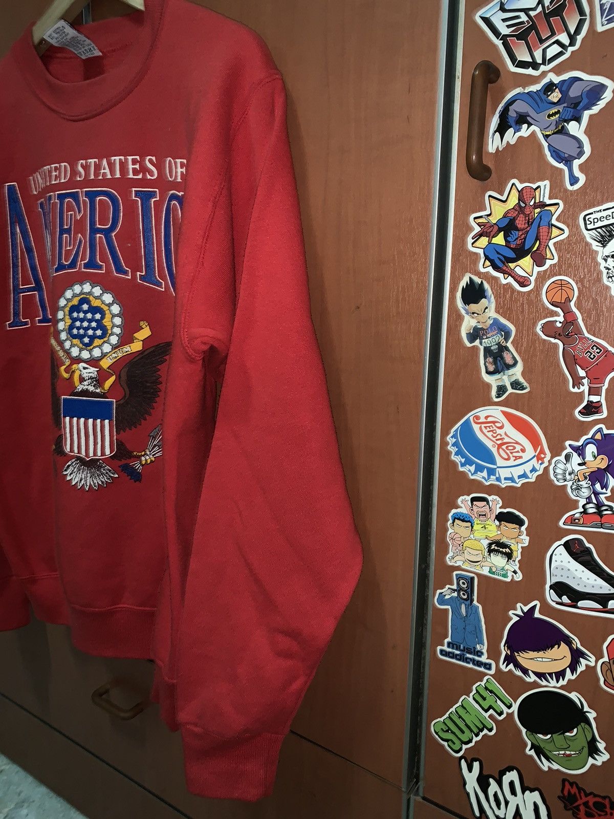 Vintage Vintage UNITED STATES OF AMERICA pullover sweatshirt 90’s Size US M / EU 48-50 / 2 - 4 Thumbnail