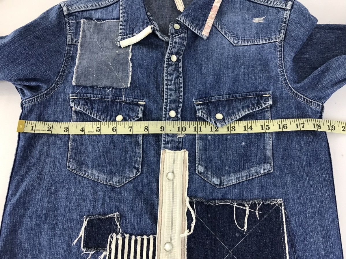 Japanese Brand × Vintage Vintage Ungrid Fashion Patchwork Jeans Snap Button Up Style Size US S / EU 44-46 / 1 - 13 Thumbnail