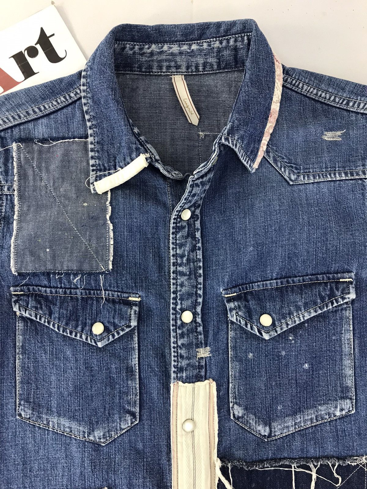 Japanese Brand × Vintage Vintage Ungrid Fashion Patchwork Jeans Snap Button Up Style Size US S / EU 44-46 / 1 - 5 Thumbnail
