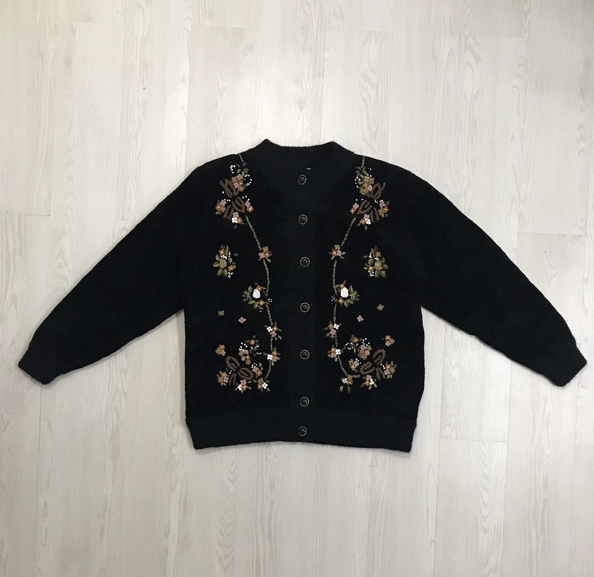 💥RARE💥 Vintage Japanese Wool Quilted Jacket Embroidery
