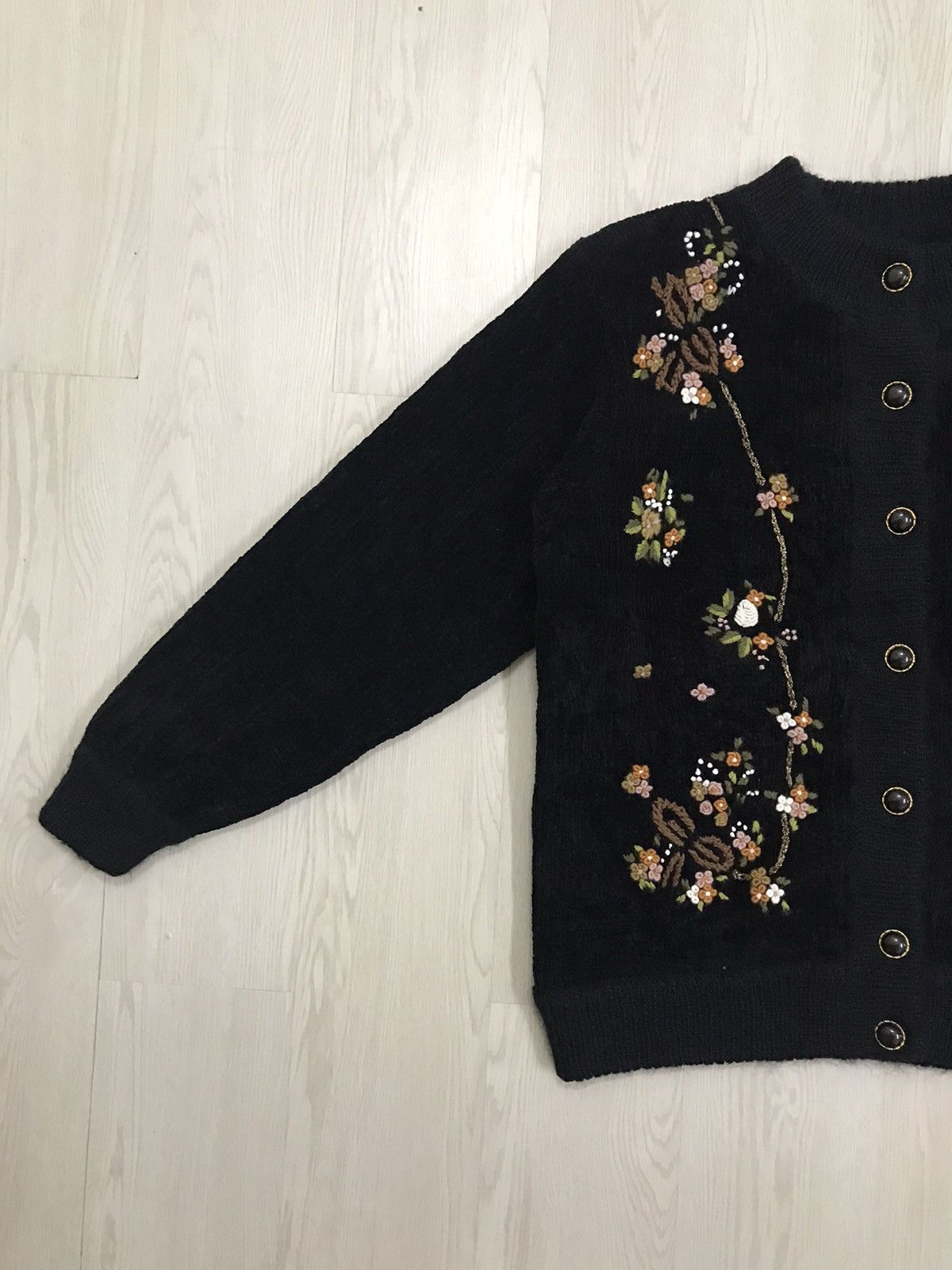 Japanese Brand × Vintage 💥RARE💥 Vintage Japanese Wool Quilted Jacket Embroidery Size L / US 10 / IT 46 - 3 Thumbnail