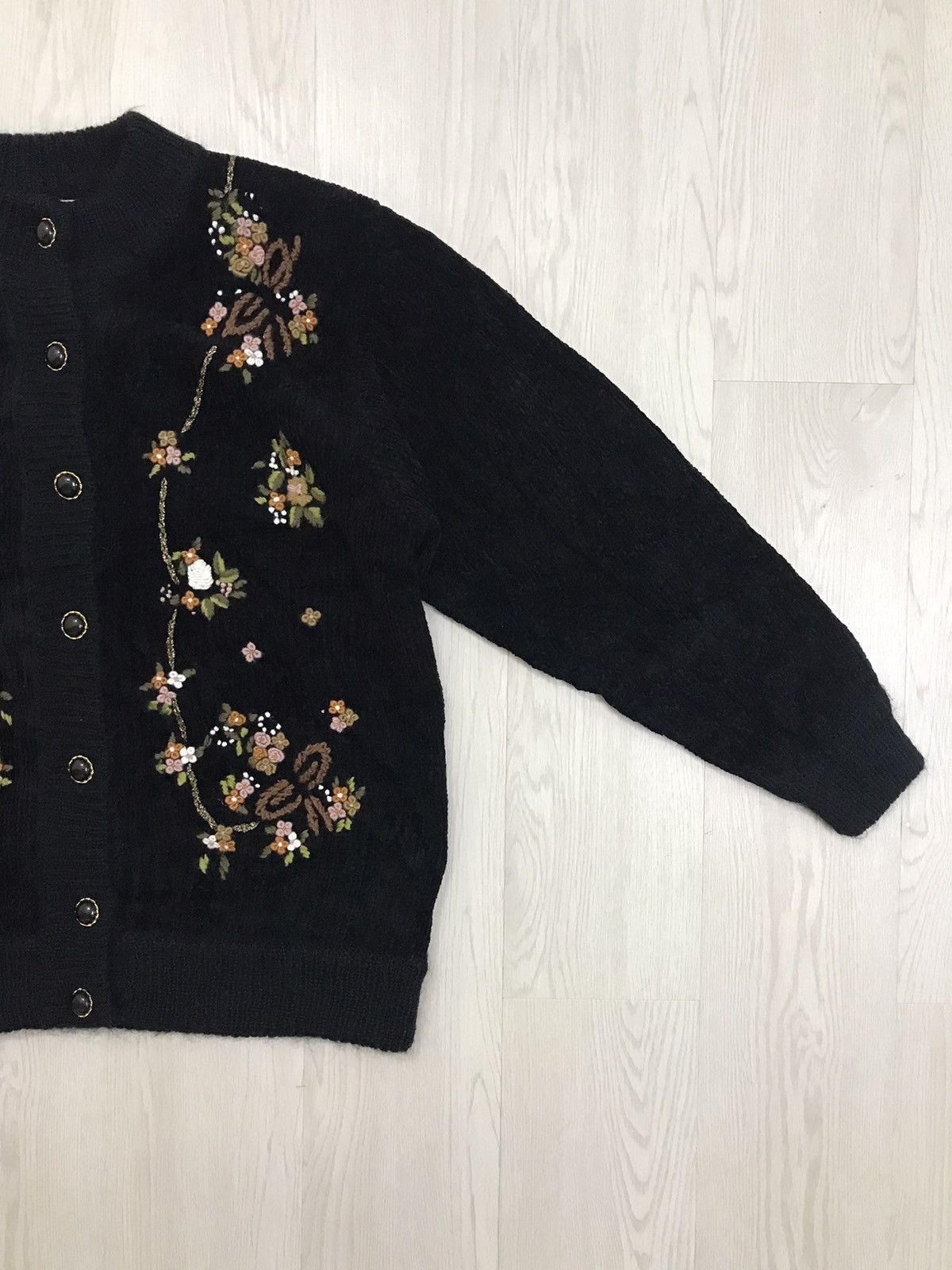 Japanese Brand × Vintage 💥RARE💥 Vintage Japanese Wool Quilted Jacket Embroidery Size L / US 10 / IT 46 - 4 Thumbnail
