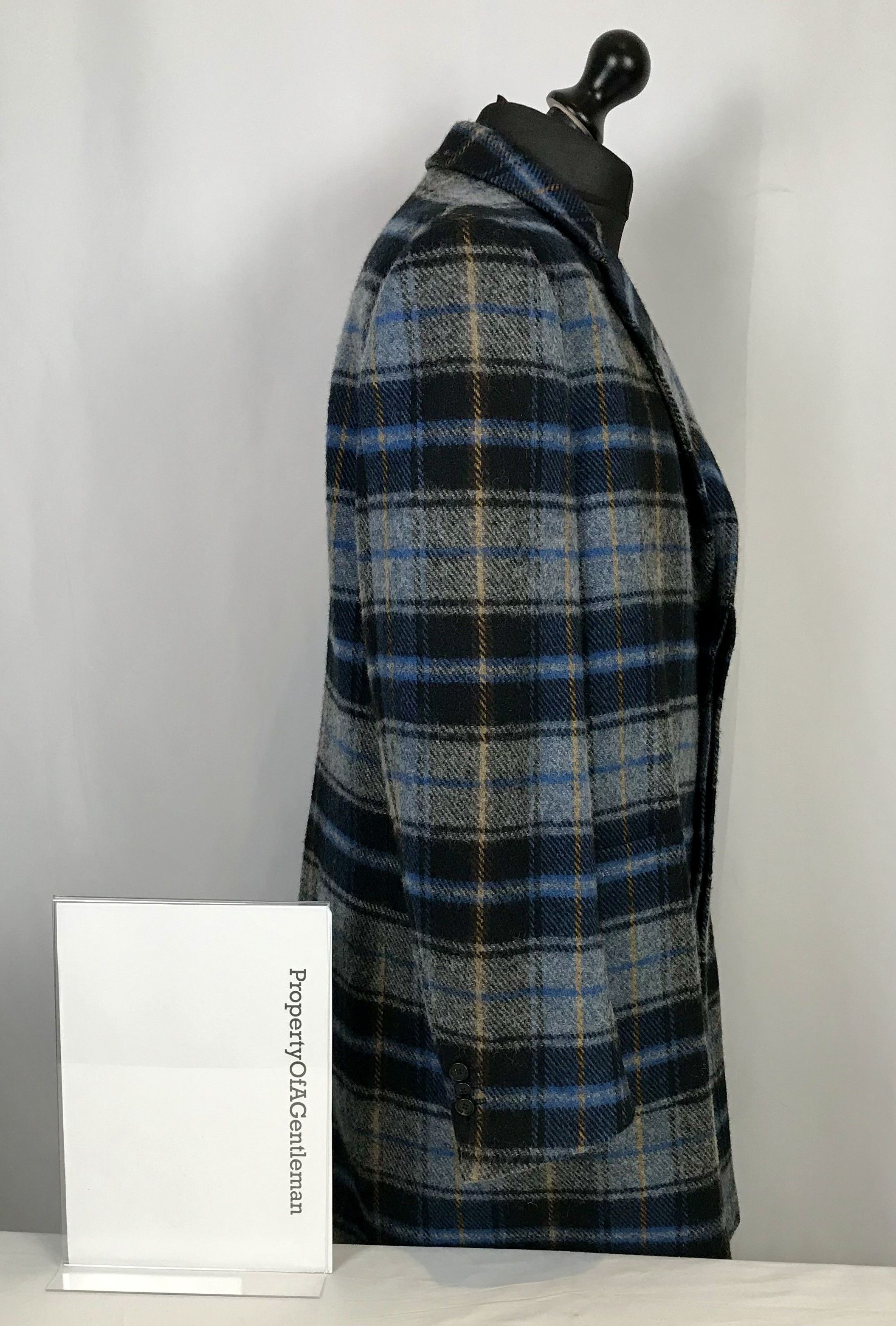 Calvin Klein Calvin Klein Tartan Overcoat Size US L / EU 52-54 / 3 - 4 Thumbnail