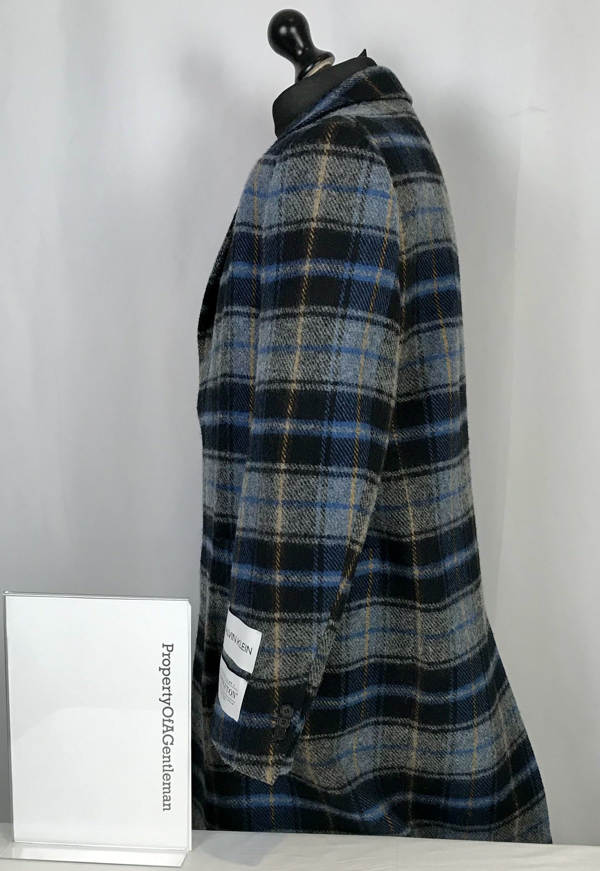 Calvin Klein Calvin Klein Tartan Overcoat Size US L / EU 52-54 / 3 - 2 Thumbnail