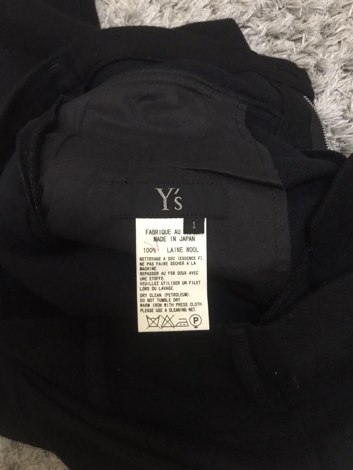 Japanese Brand × Y's × Yohji Yamamoto 🔥Ys Yohji Yamamoto Wool Cargo Pants Size US 30 / EU 46 - 7 Thumbnail