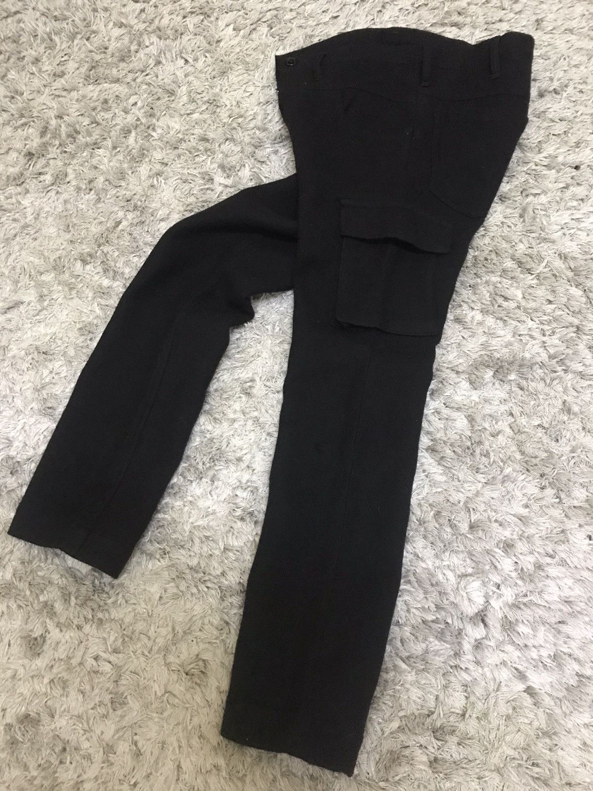 Japanese Brand × Y's × Yohji Yamamoto 🔥Ys Yohji Yamamoto Wool Cargo Pants Size US 30 / EU 46 - 2 Thumbnail