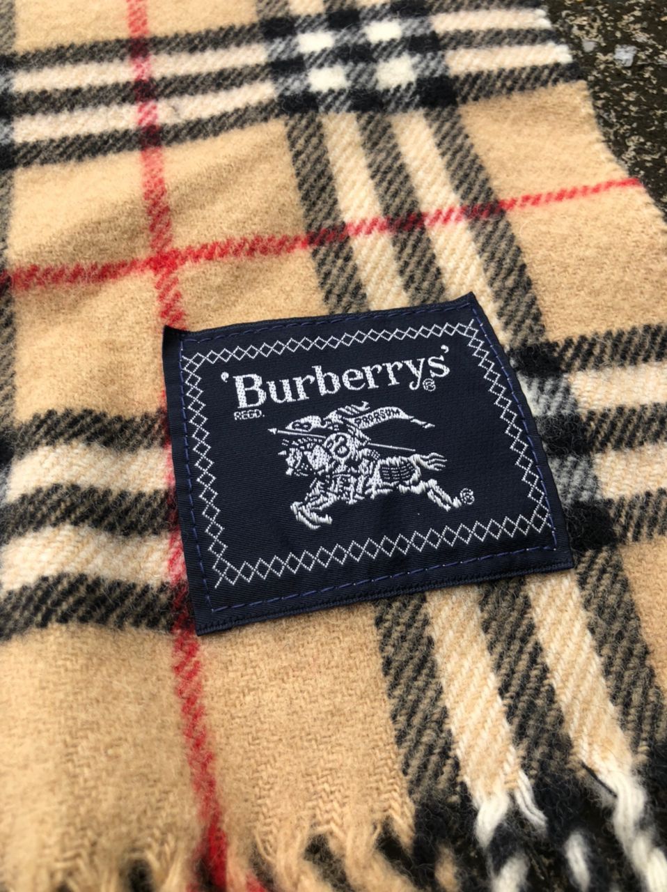 Burberry Burberry Japan Cashmere Scarves Beige Size ONE SIZE - 6 Thumbnail