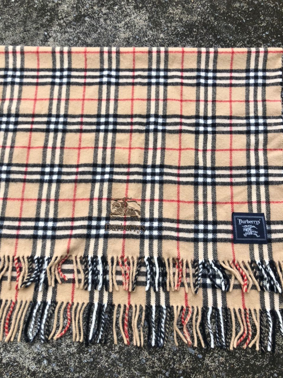 Burberry Burberry Japan Cashmere Scarves Beige Size ONE SIZE - 3 Thumbnail