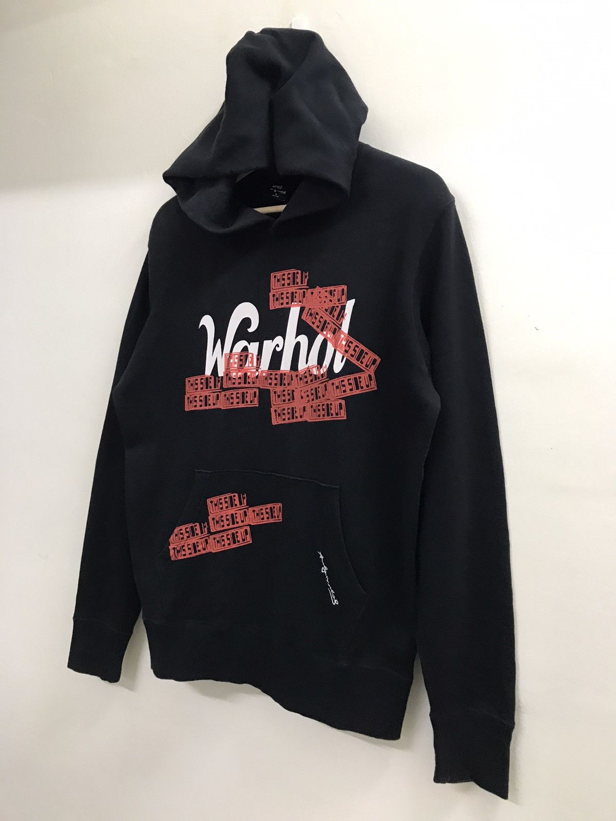 Andy Warhol × Band Tees × Japanese Brand Andy Warhol Hoodie Pull Over Big Print Spell Out Size US M / EU 48-50 / 2 - 3 Thumbnail