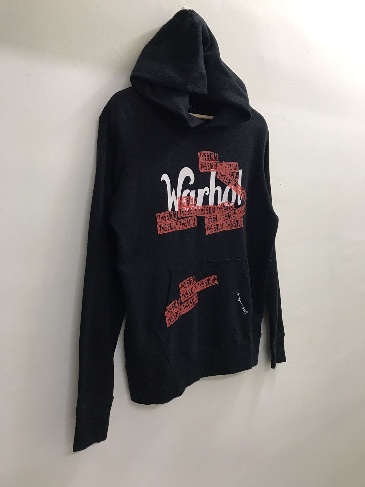 Andy Warhol × Band Tees × Japanese Brand Andy Warhol Hoodie Pull Over Big Print Spell Out Size US M / EU 48-50 / 2 - 2 Thumbnail