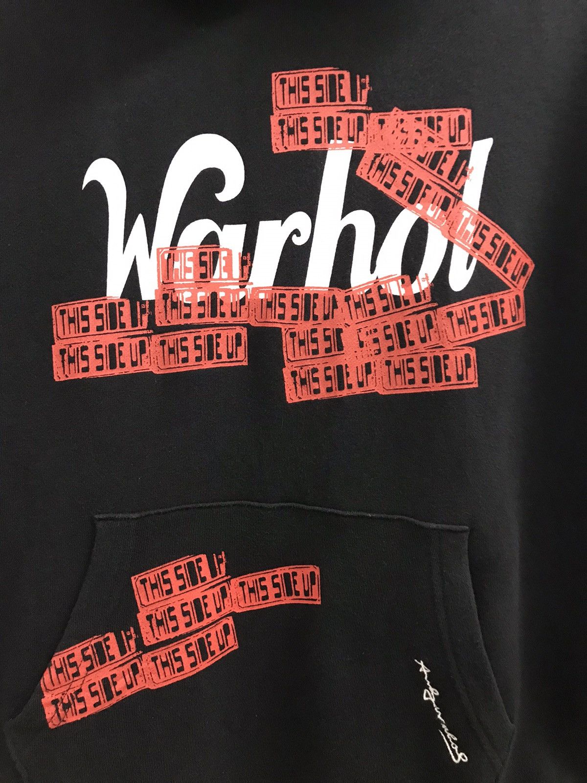 Andy Warhol × Band Tees × Japanese Brand Andy Warhol Hoodie Pull Over Big Print Spell Out Size US M / EU 48-50 / 2 - 5 Thumbnail