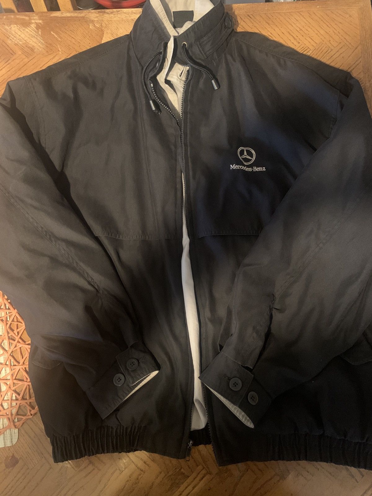 Mercedes-Benz × Vintage Vintage 90s Mercedes Benz Windbreaker Jacket Size US XL / EU 56 / 4 - 1 Thumbnail