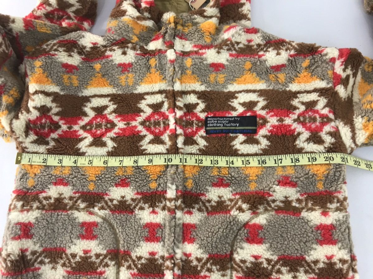 Japanese Brand Cube Sugar Grizzly Fluffy Wool Hoodies Navajo Aztec Ethic Size US M / EU 48-50 / 2 - 10 Thumbnail