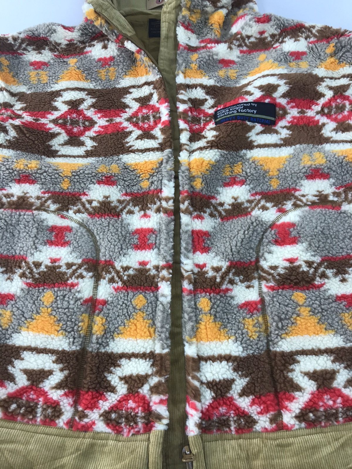 Japanese Brand Cube Sugar Grizzly Fluffy Wool Hoodies Navajo Aztec Ethic Size US M / EU 48-50 / 2 - 4 Thumbnail