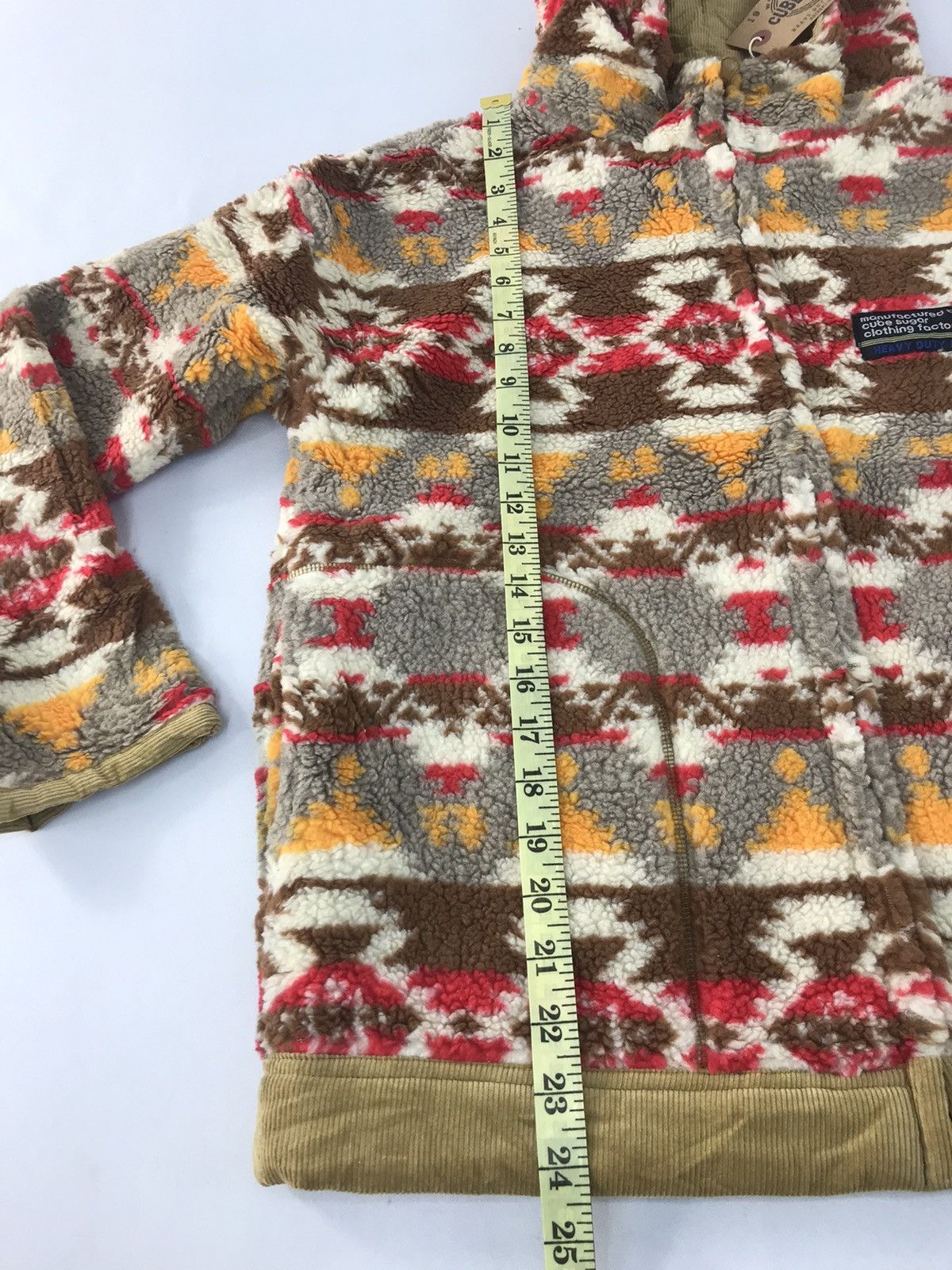 Japanese Brand Cube Sugar Grizzly Fluffy Wool Hoodies Navajo Aztec Ethic Size US M / EU 48-50 / 2 - 11 Thumbnail