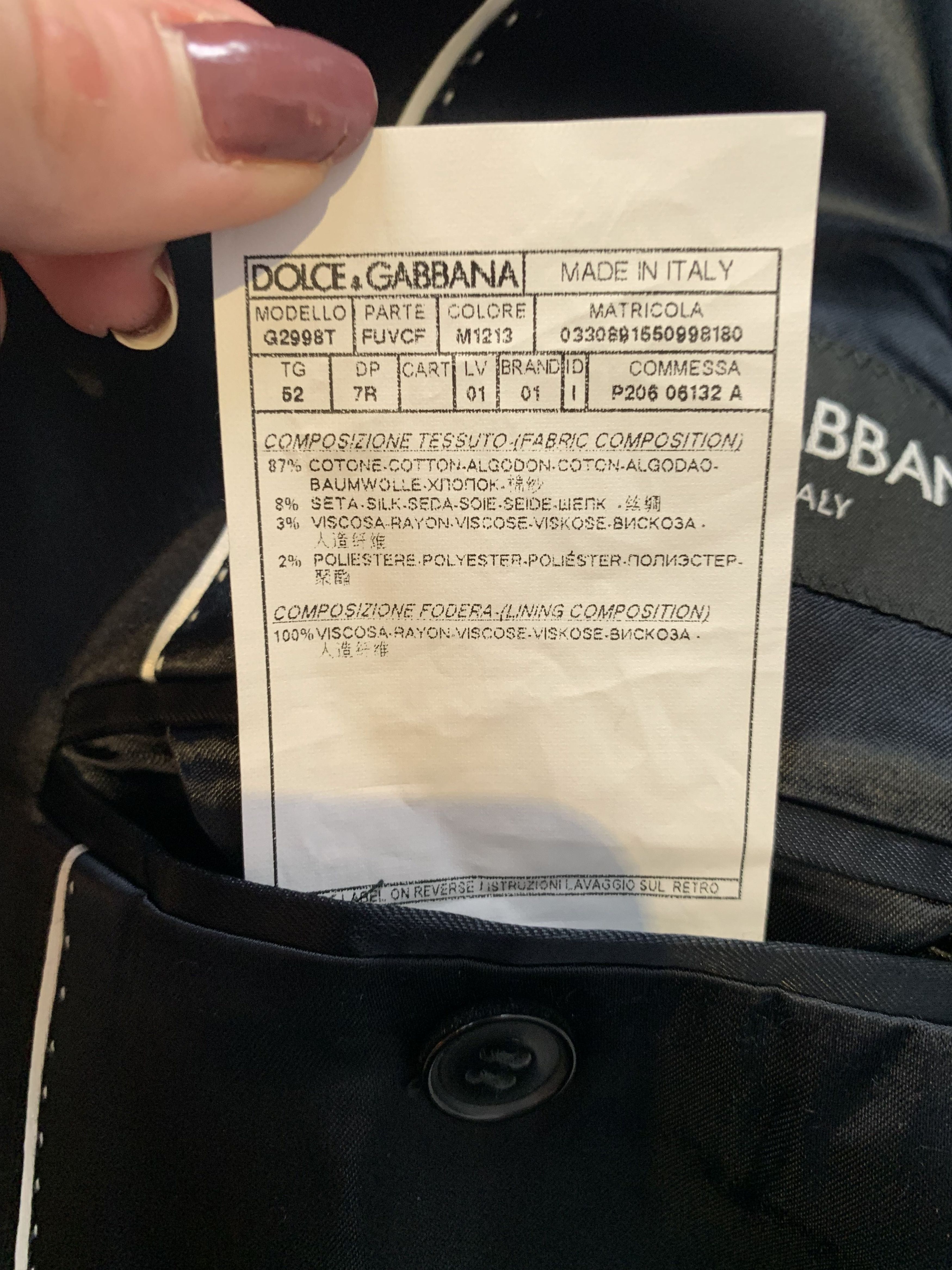 Dolce & Gabbana D & G Chocolate Blazer Size 52R - 13 Thumbnail