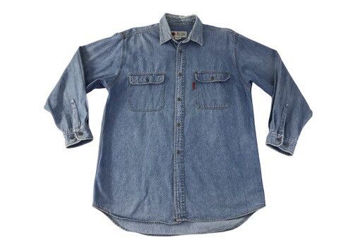 Vintage Vintage Lucky Strike Jeans Double Pocket Button Up Design Size US L / EU 52-54 / 3 - 1 Thumbnail