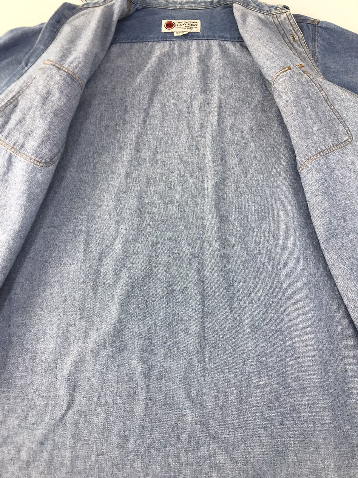 Vintage Vintage Lucky Strike Jeans Double Pocket Button Up Design Size US L / EU 52-54 / 3 - 7 Thumbnail