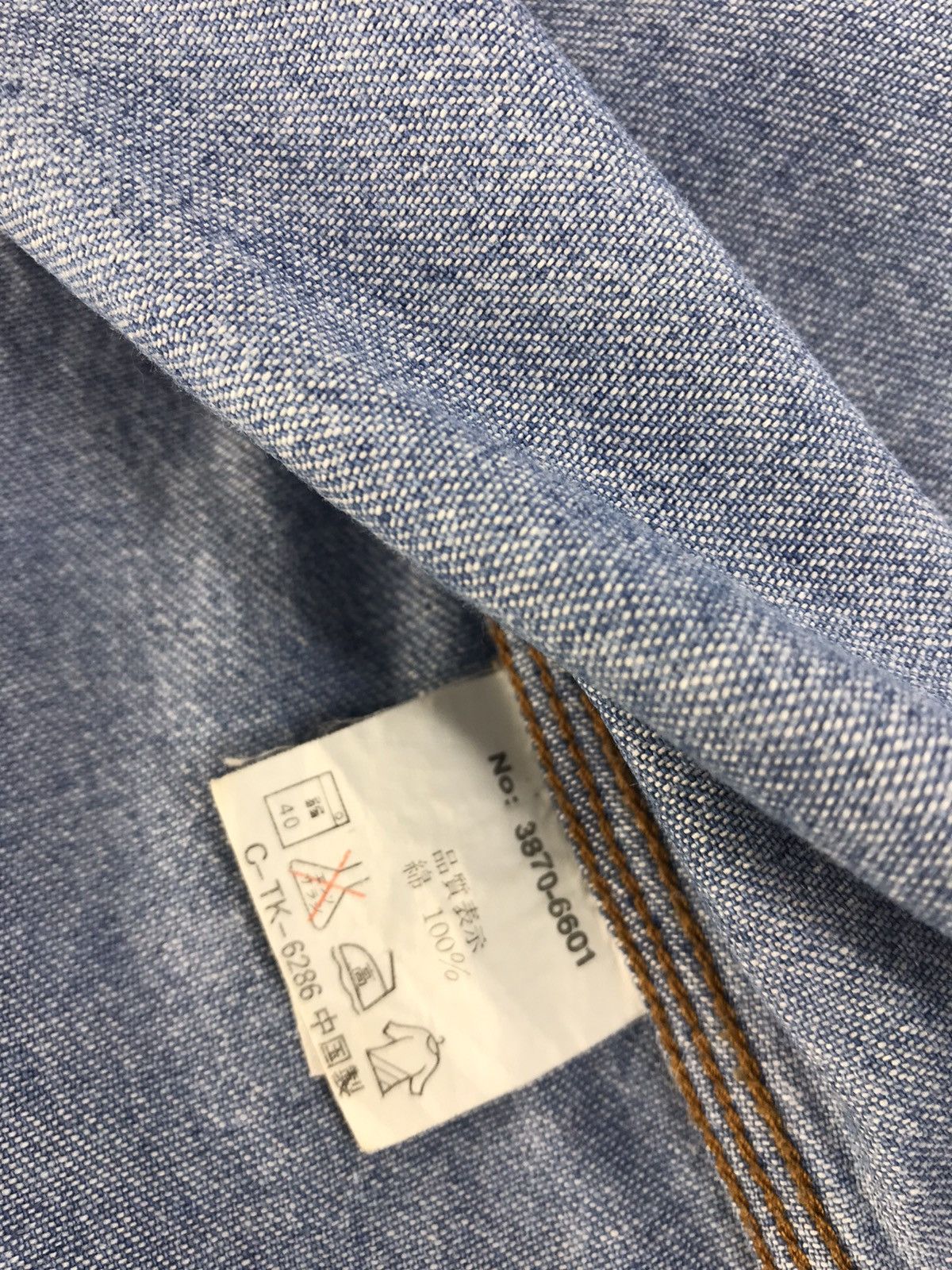 Vintage Vintage Lucky Strike Jeans Double Pocket Button Up Design Size US L / EU 52-54 / 3 - 9 Thumbnail