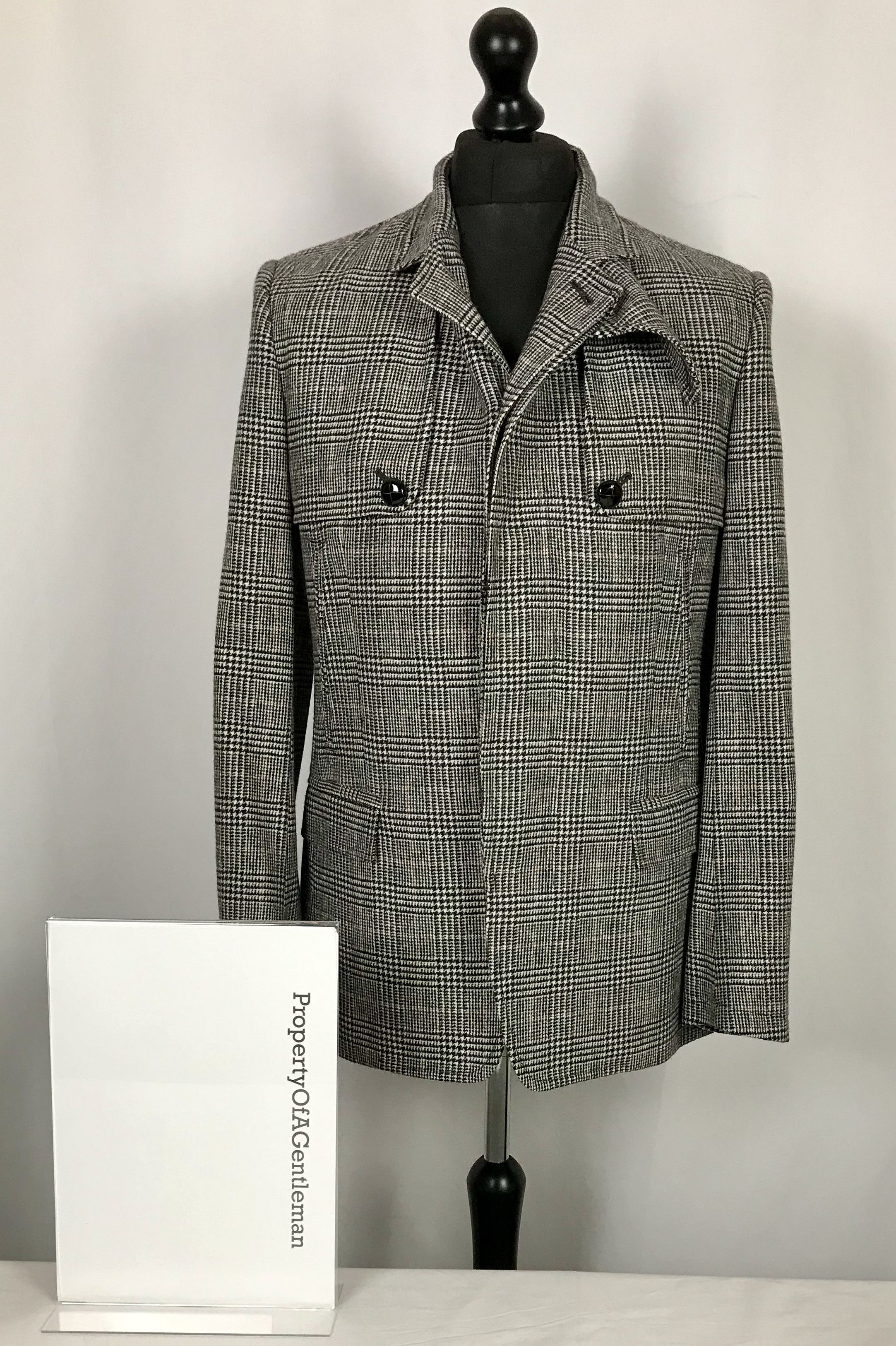 Dolce & Gabbana Houndstooth Blouson Jacket Size US M / EU 48-50 / 2 - 1 Thumbnail