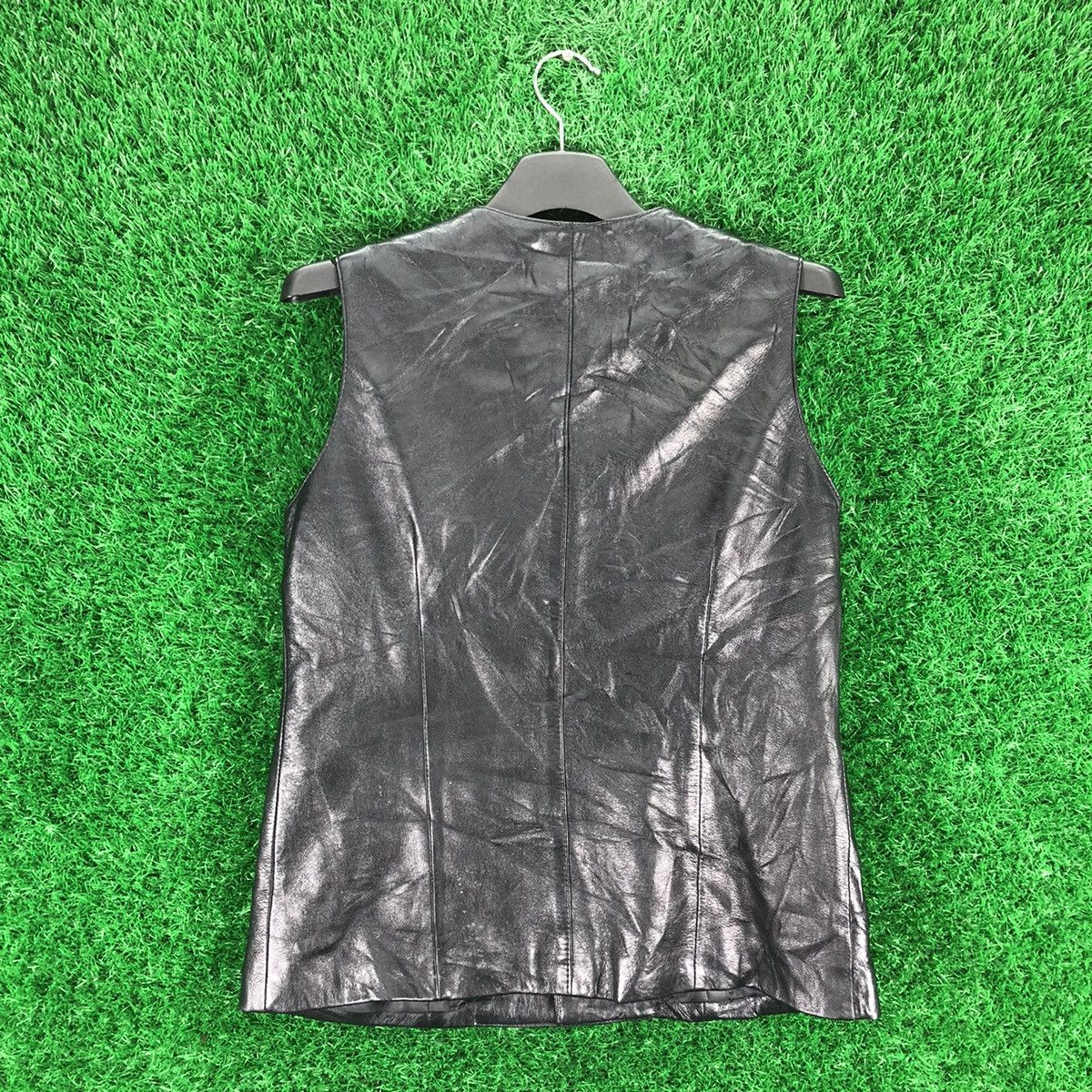 Japanese Brand Vintage 90's PU Leather Vest Women by KEITH Size XS / US 0-2 / IT 36-38 - 4 Thumbnail