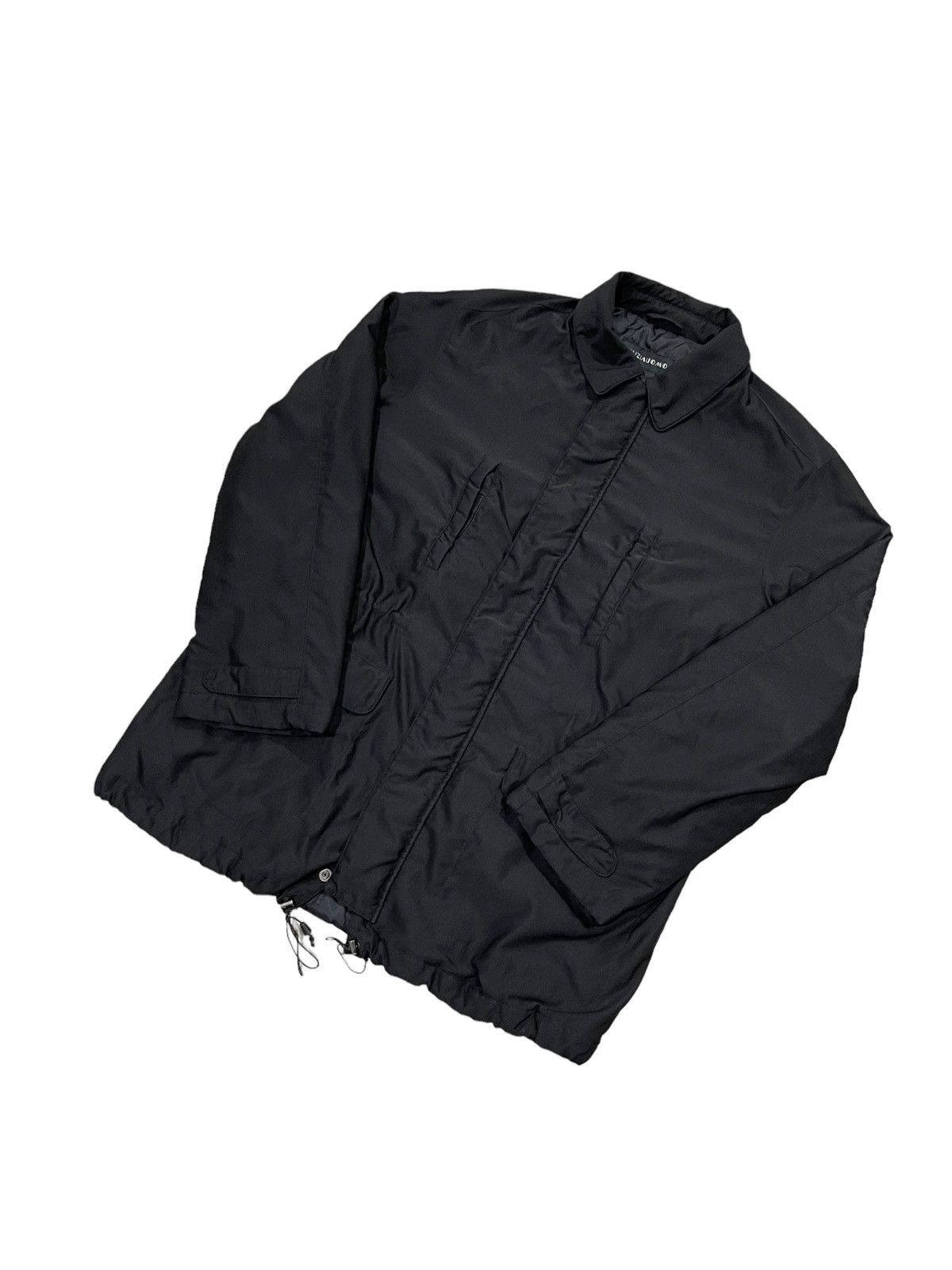 Krizia Uomo × Vintage Vintage Krizia Uomo Parka Coat Black Jacket Size US L / EU 52-54 / 3 - 2 Thumbnail