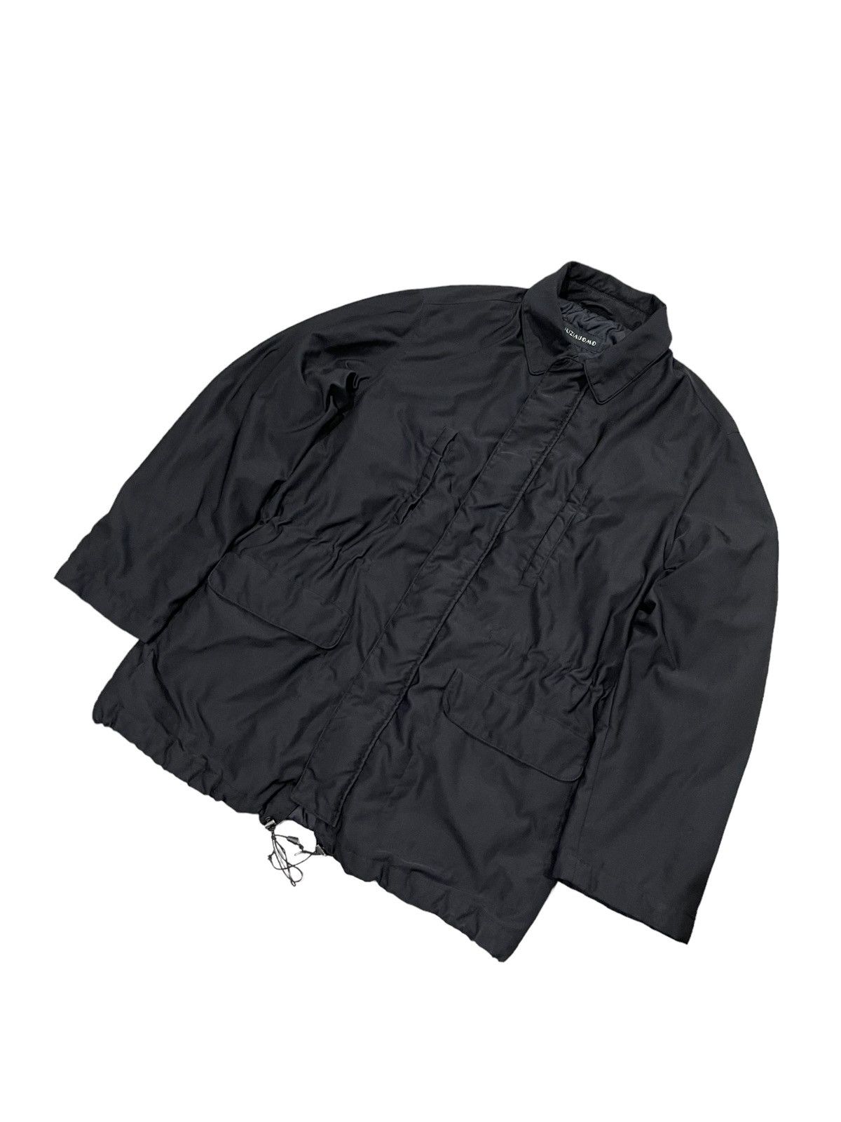 Krizia Uomo × Vintage Vintage Krizia Uomo Parka Coat Black Jacket Size US L / EU 52-54 / 3 - 1 Thumbnail