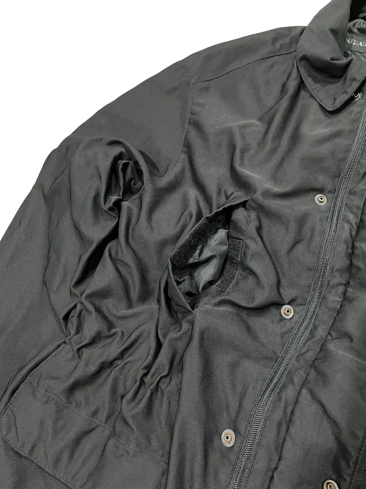 Krizia Uomo × Vintage Vintage Krizia Uomo Parka Coat Black Jacket Size US L / EU 52-54 / 3 - 11 Thumbnail