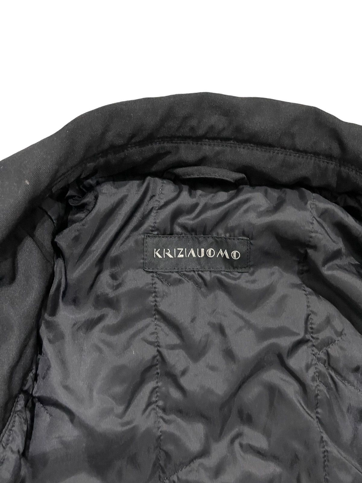 Krizia Uomo × Vintage Vintage Krizia Uomo Parka Coat Black Jacket Size US L / EU 52-54 / 3 - 14 Thumbnail
