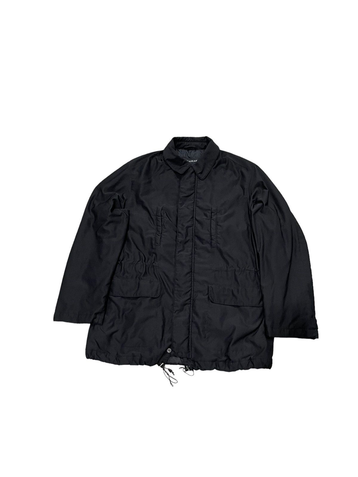 Krizia Uomo × Vintage Vintage Krizia Uomo Parka Coat Black Jacket Size US L / EU 52-54 / 3 - 4 Thumbnail