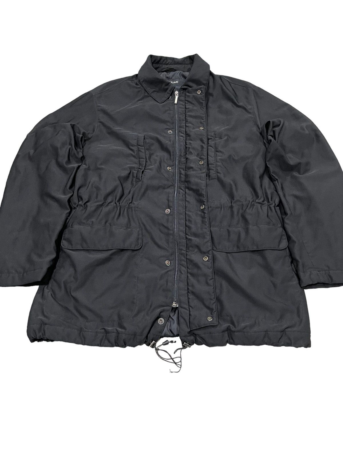 Krizia Uomo × Vintage Vintage Krizia Uomo Parka Coat Black Jacket Size US L / EU 52-54 / 3 - 9 Thumbnail