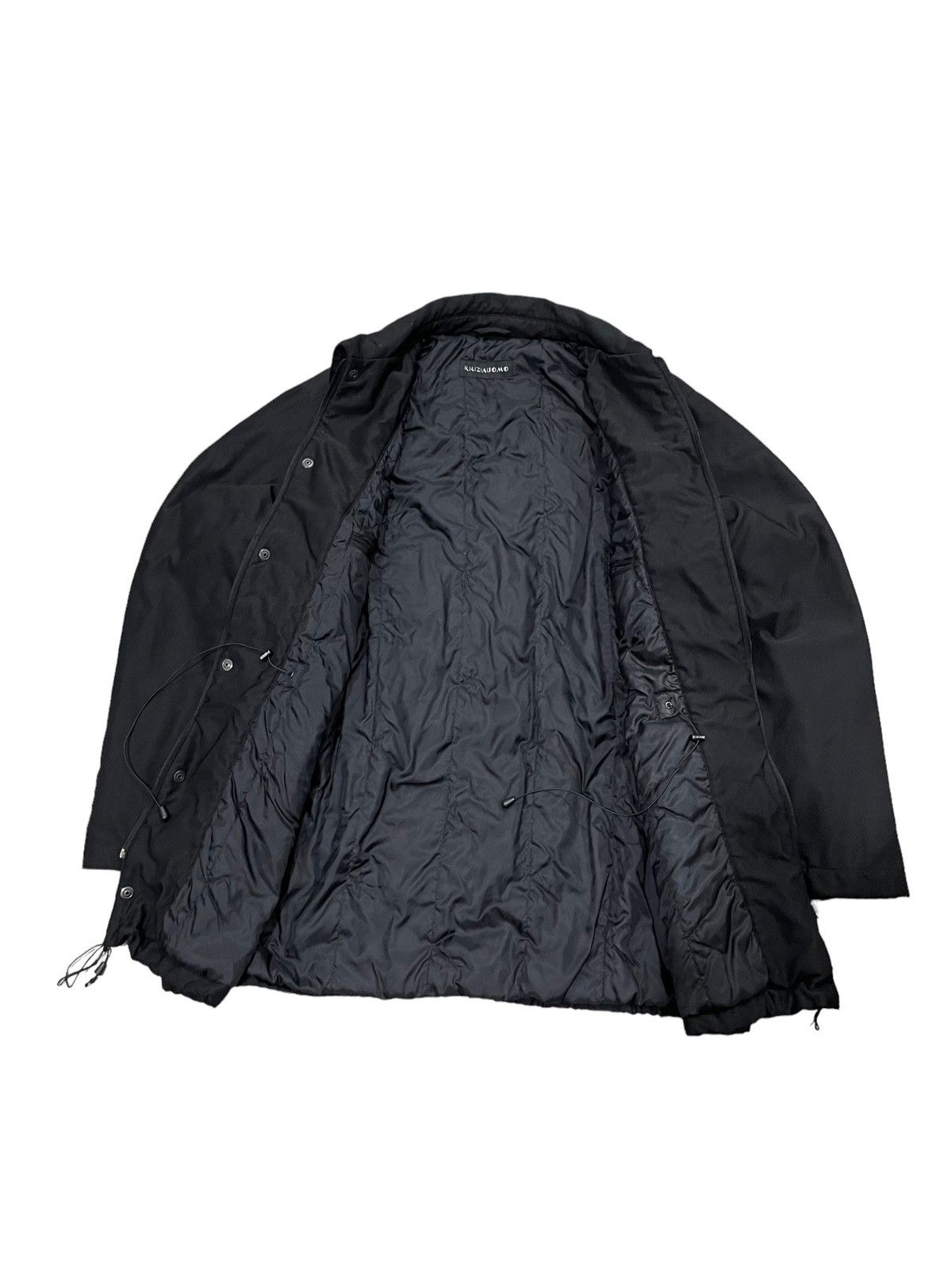Krizia Uomo × Vintage Vintage Krizia Uomo Parka Coat Black Jacket Size US L / EU 52-54 / 3 - 8 Thumbnail