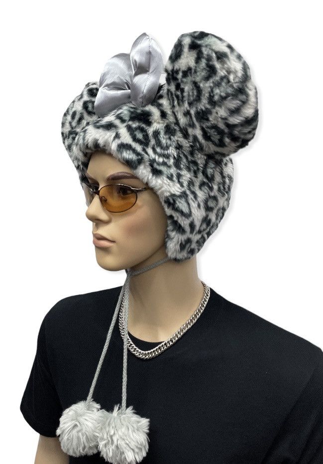 Disney 🔥DOPE🔥MINNIE MOUSE Cheetah Stripes Ears Beanie Hat Size ONE SIZE - 3 Thumbnail