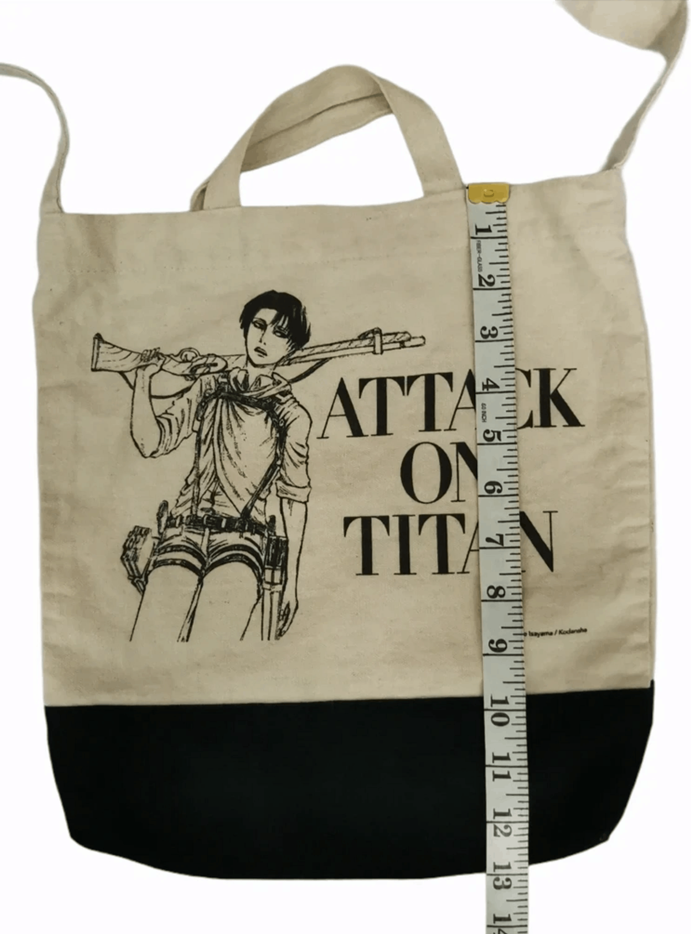 Anime Beams x Attack on Titan Japan Anime Tote Bag Akira Eva Size ONE SIZE - 5 Thumbnail