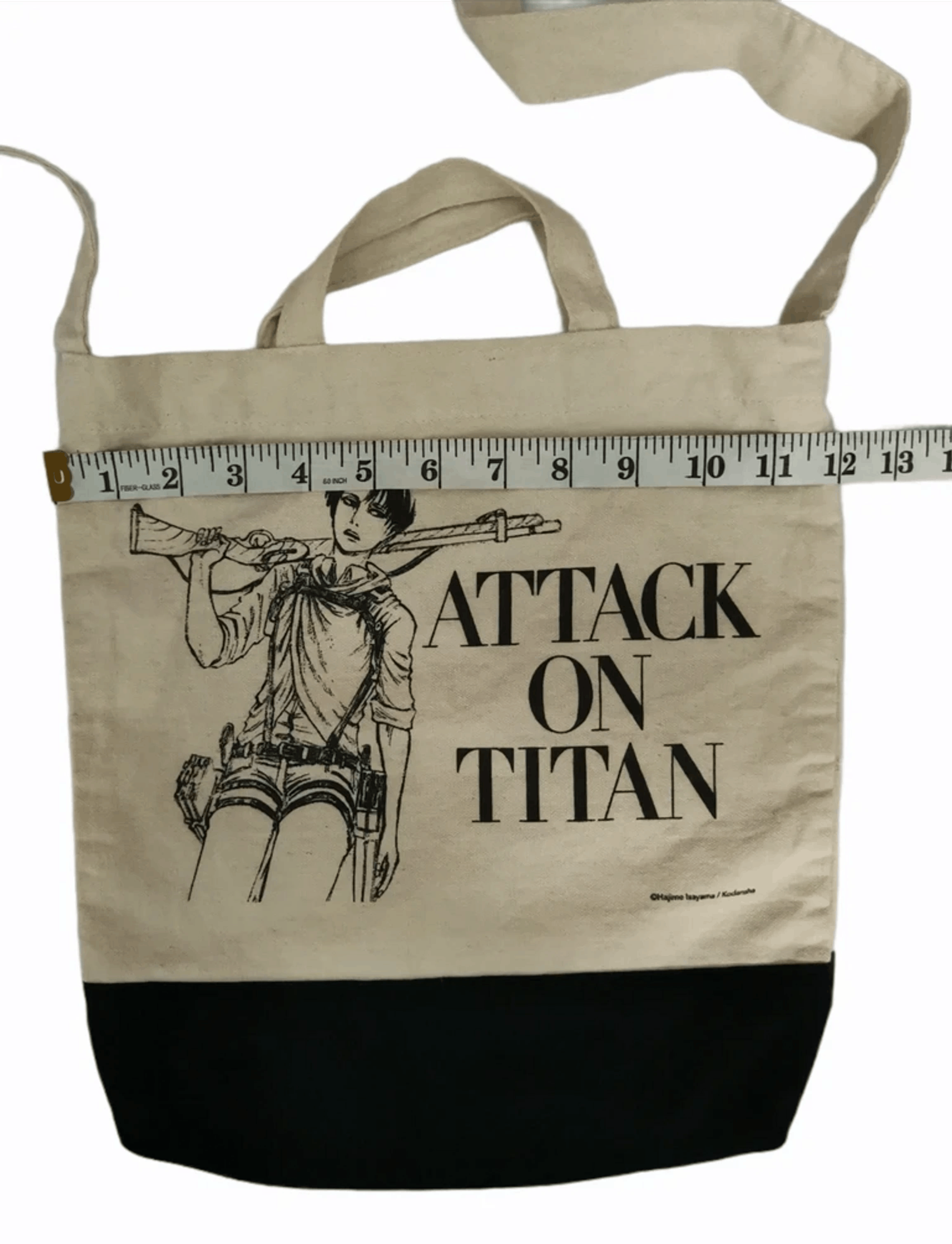 Anime Beams x Attack on Titan Japan Anime Tote Bag Akira Eva Size ONE SIZE - 6 Thumbnail