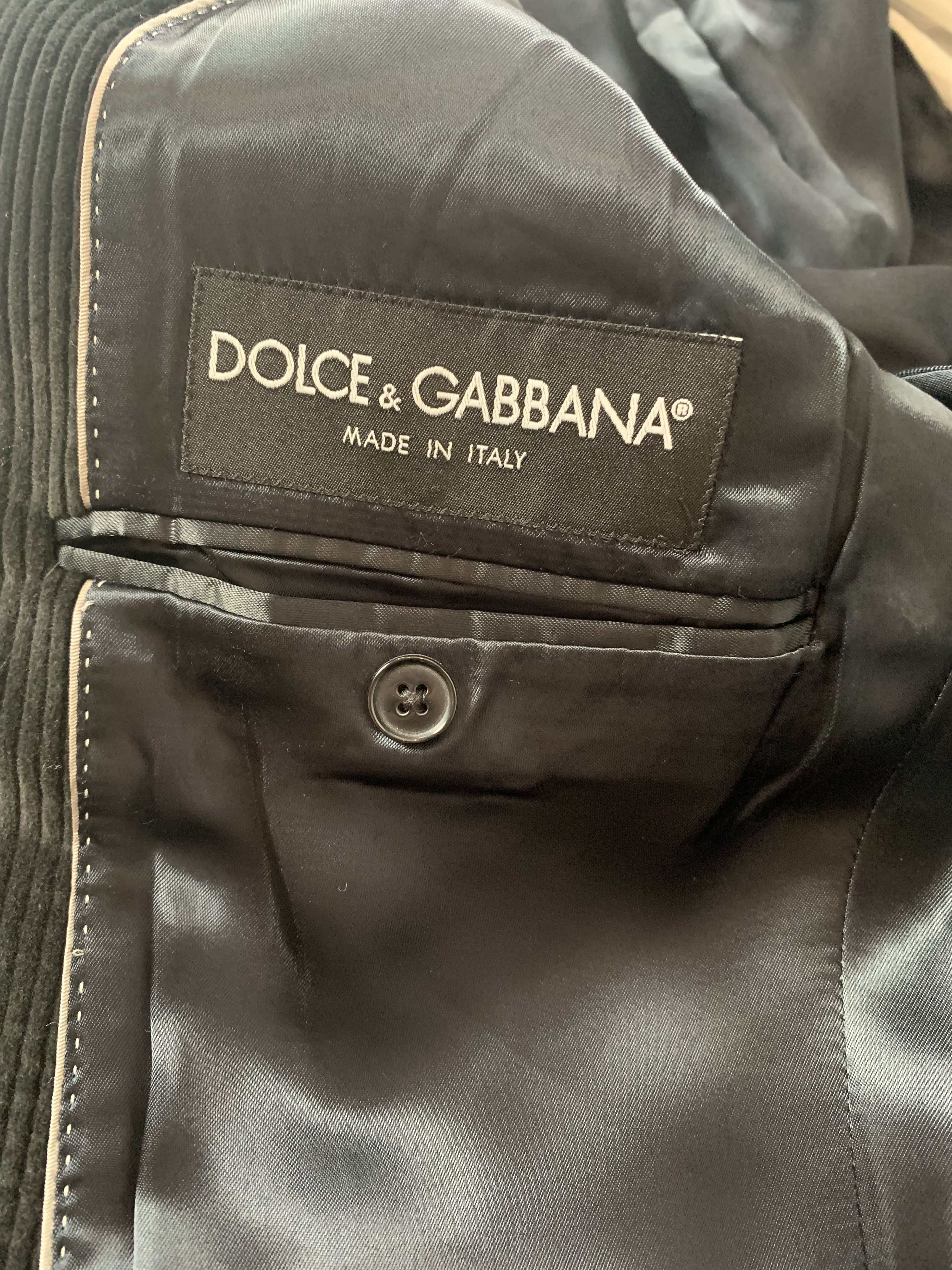 Dolce & Gabbana D & G Corduroy Blazer Size 52R - 9 Thumbnail