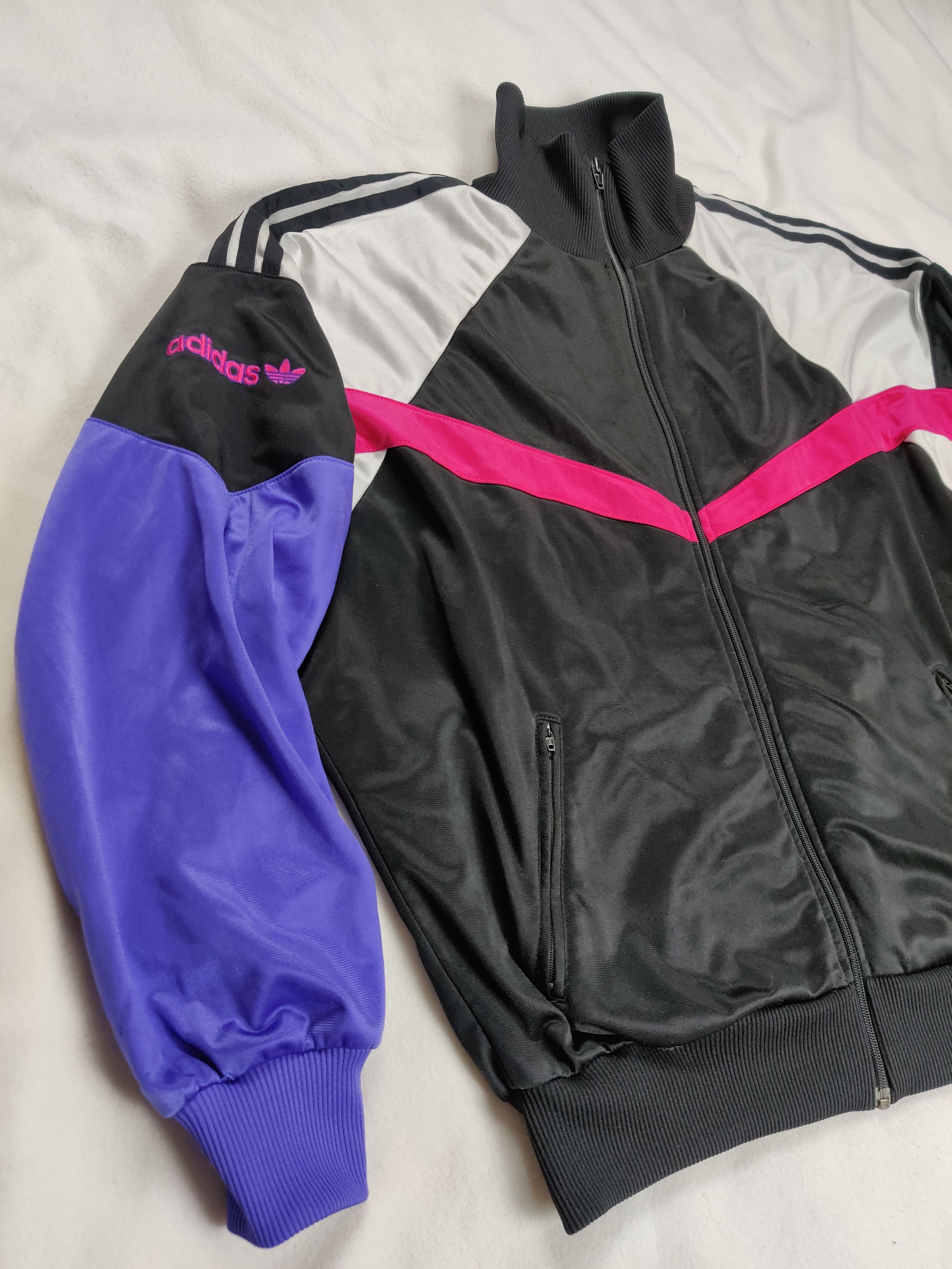 Adidas × Vintage Rare ADIDAS Vintage Track Jacket Top 80s 90s Size US M / EU 48-50 / 2 - 6 Thumbnail