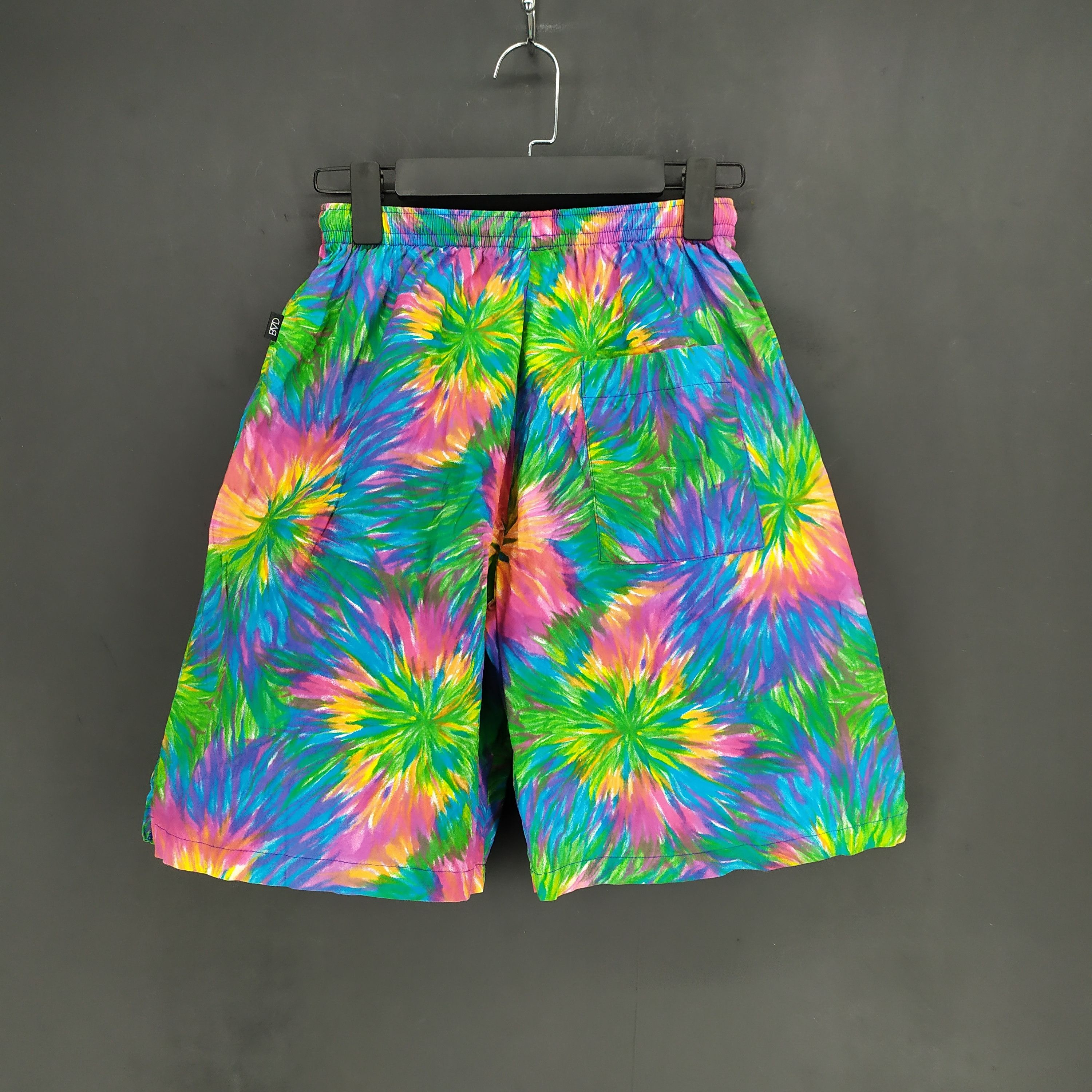 Japanese Brand BVD Colorful Design Tie Dye Short Pant #1355-56 Size US 30 / EU 46 - 5 Thumbnail