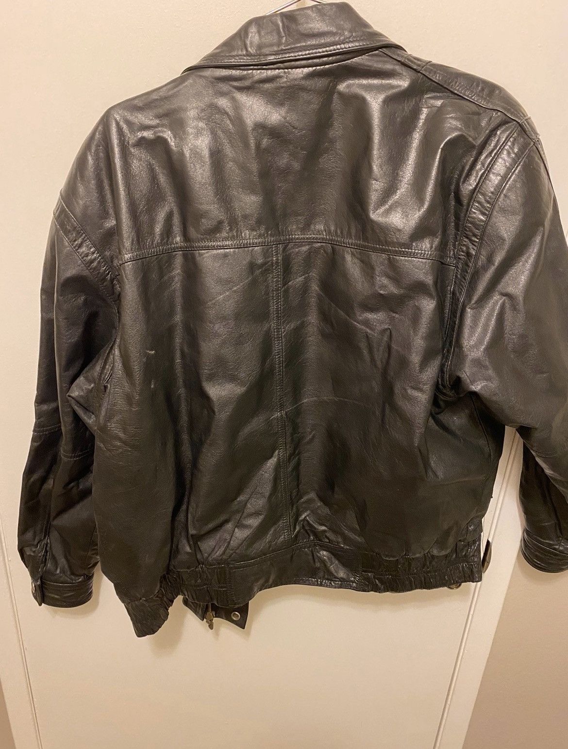 Vintage Vintage leather terminator black styled jacket Size US L / EU 52-54 / 3 - 2 Thumbnail