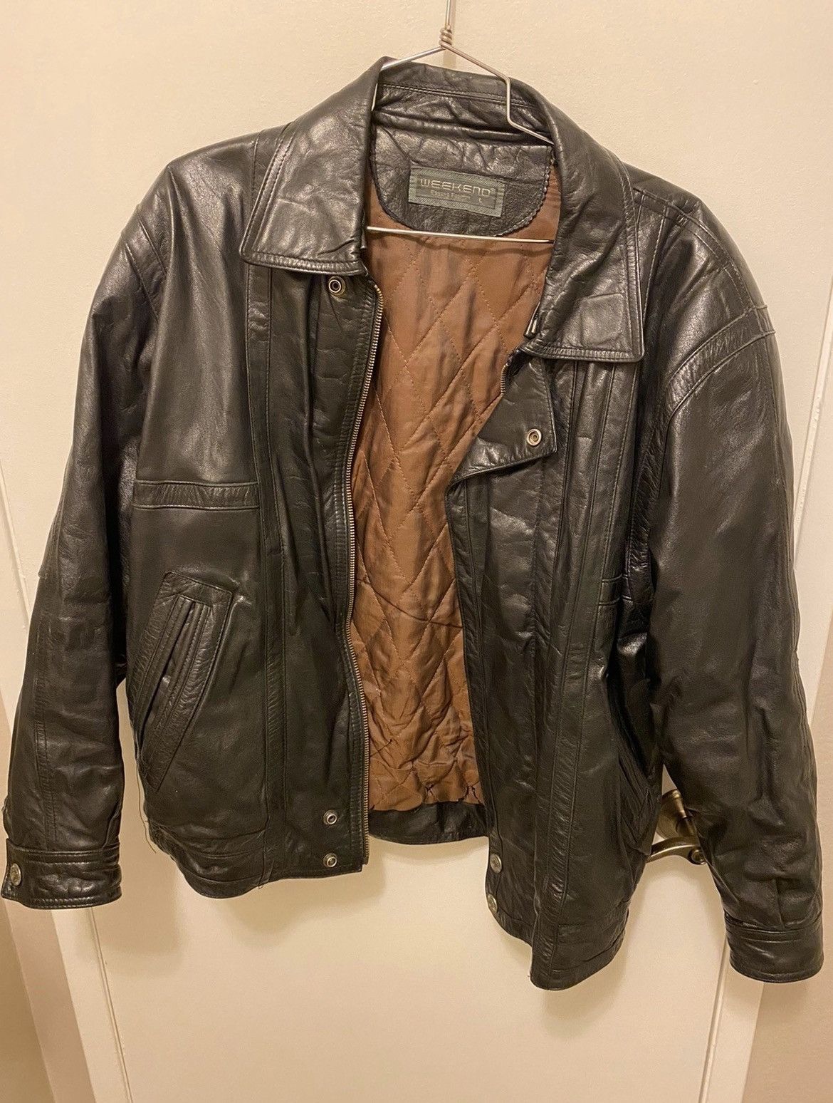 Vintage Vintage leather terminator black styled jacket Size US L / EU 52-54 / 3 - 1 Thumbnail