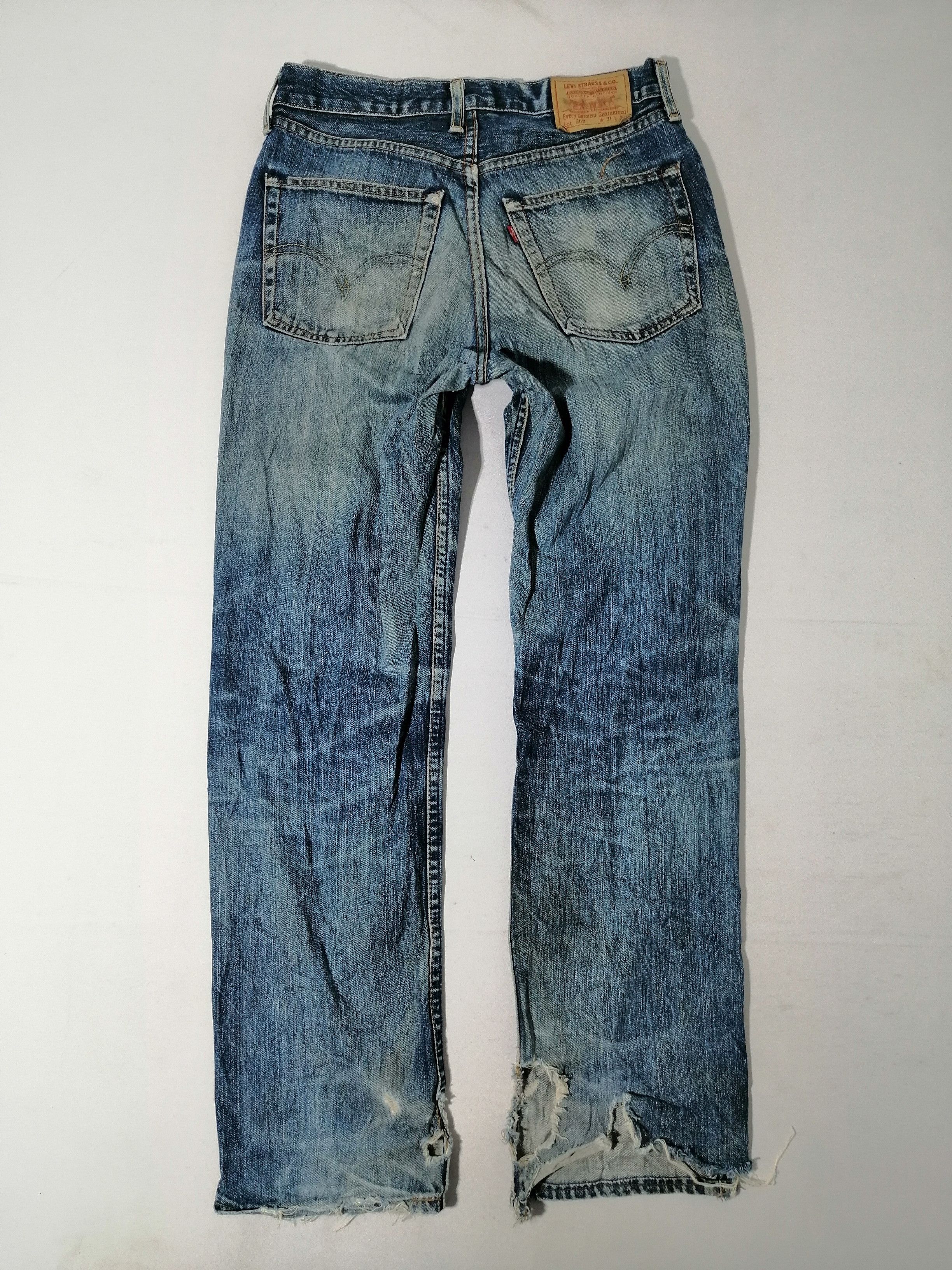 Levi's × Levi's Vintage Clothing Levi's Strauss 502 Distressed Denim Jeans Size US 30 / EU 46 - 2 Thumbnail