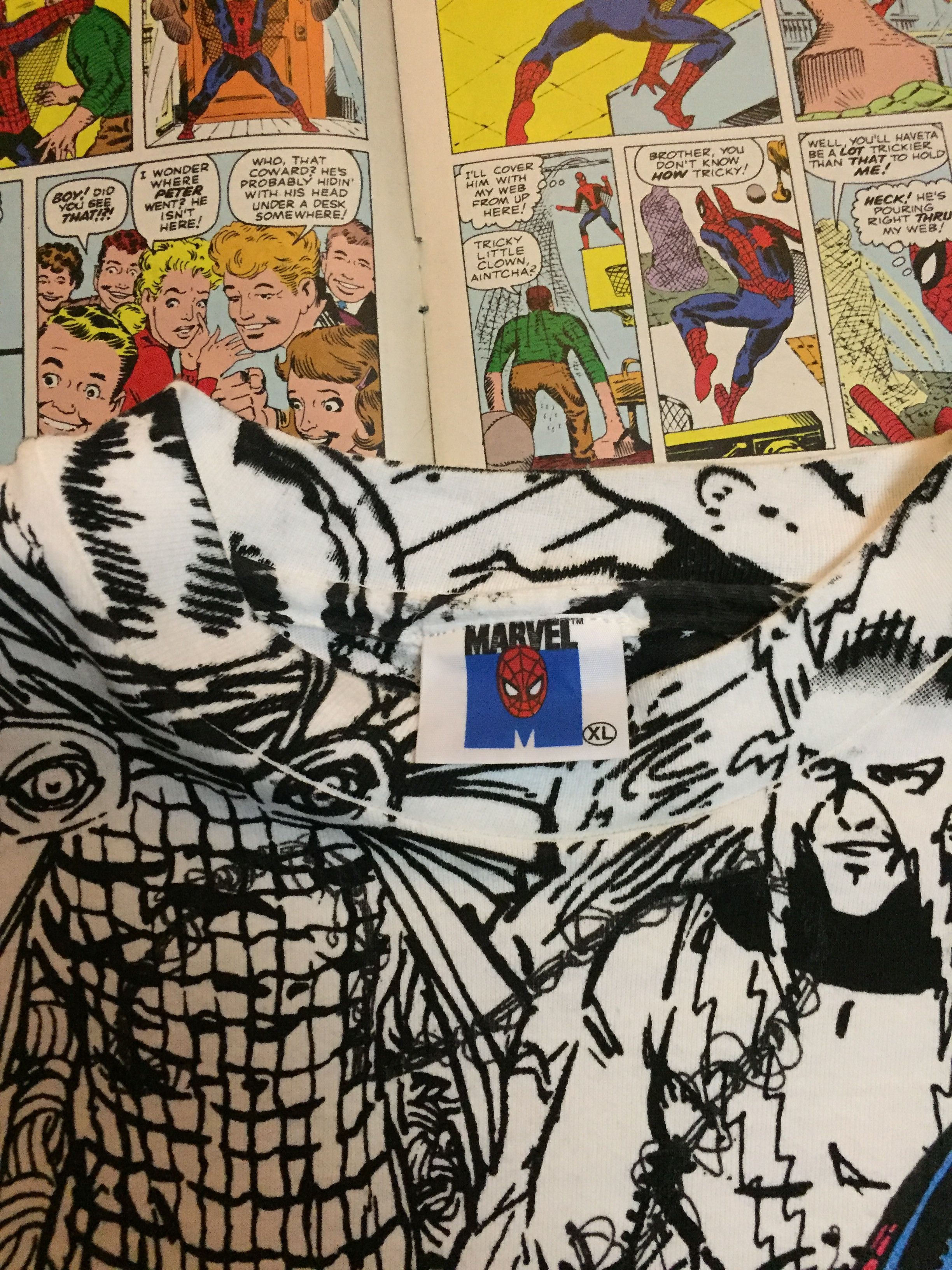 Marvel Comics × Vintage Vintage Spider-man Mega Shirt Size US XL / EU 56 / 4 - 5 Thumbnail