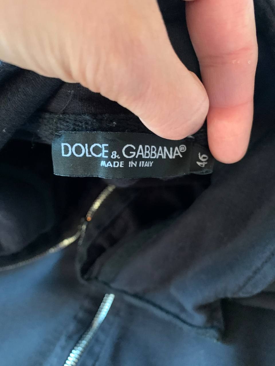 Dolce & Gabbana × Vintage Dolce Gabbana Gold/Black Metal logo Zip Up Jacket Size US S / EU 44-46 / 1 - 3 Thumbnail