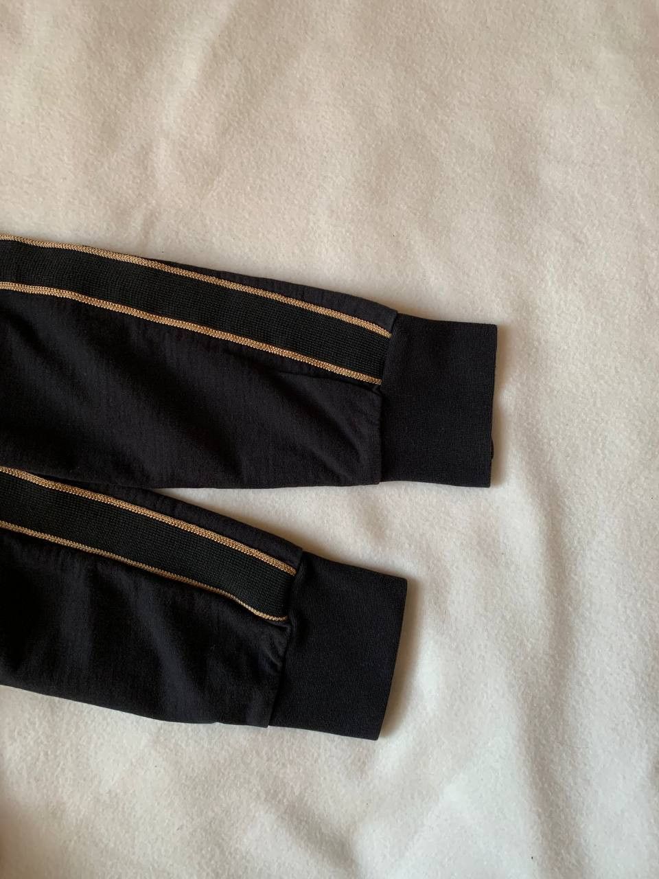 Dolce & Gabbana × Vintage Dolce Gabbana Gold/Black Metal logo Zip Up Jacket Size US S / EU 44-46 / 1 - 2 Thumbnail