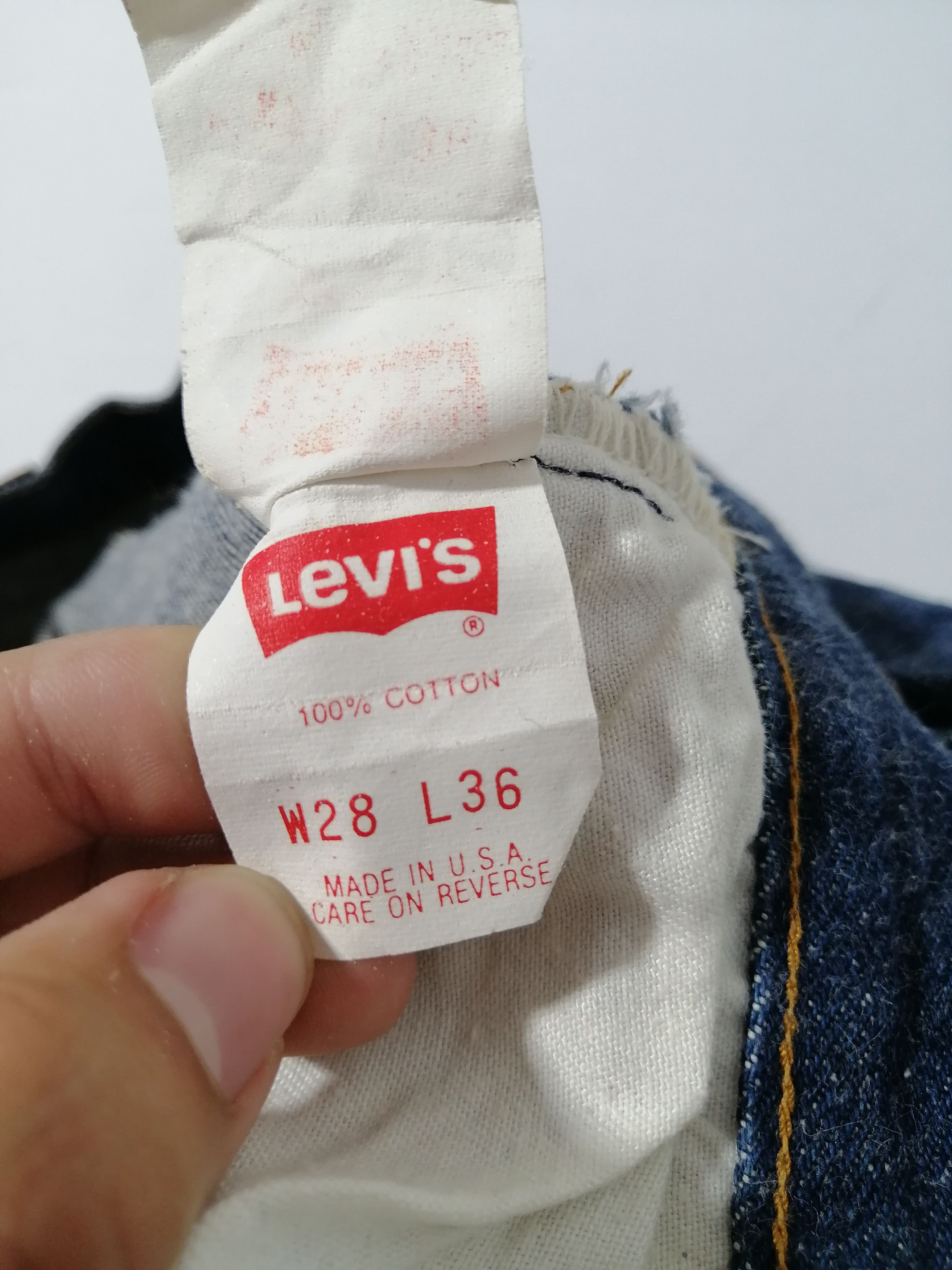 Levi's × Levi's Vintage Clothing × Vintage Vintage Levi's 501 Fly Button Denim Jeans Size US 27 - 8 Thumbnail