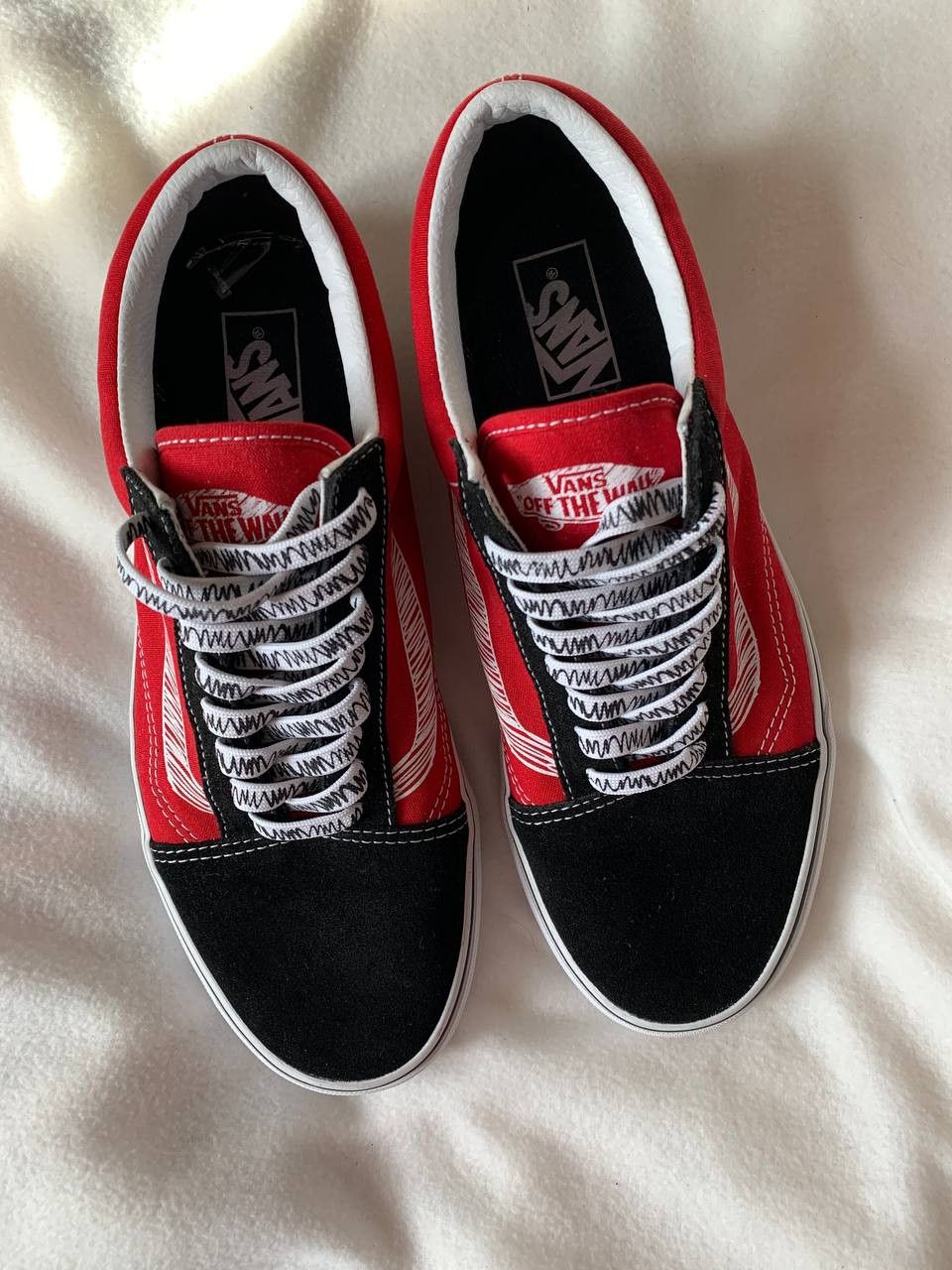 Vans Old Skool Black White Red Sneakers