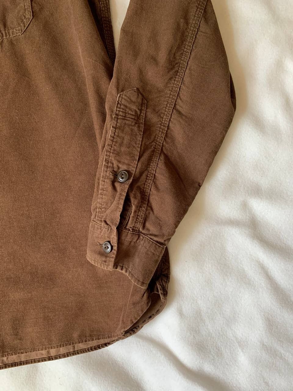 Lacoste × Vintage Vintage Lacoste Corduroy Button Shirt Size US L / EU 52-54 / 3 - 3 Thumbnail