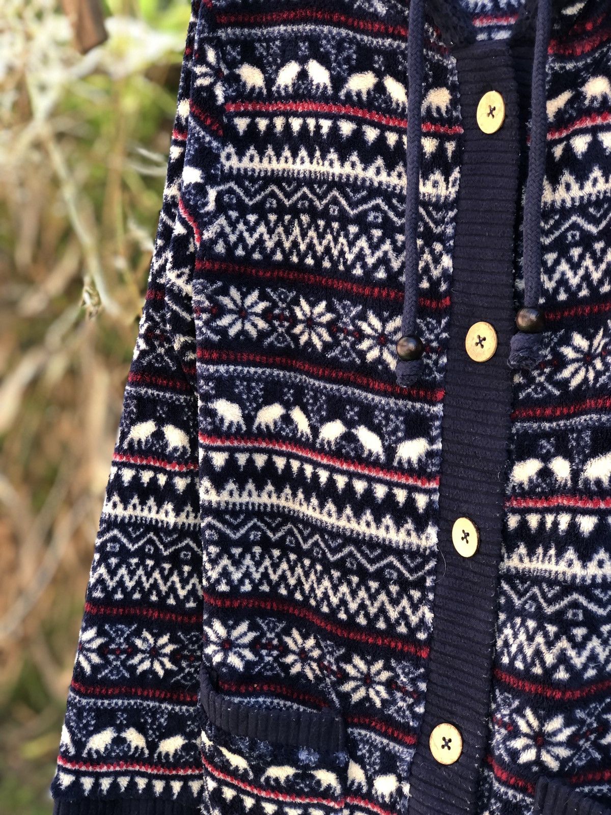 Japanese Brand Navajo Multicolor Motive Native Fleece Hoodie by Ganiel Size M / US 6-8 / IT 42-44 - 4 Thumbnail